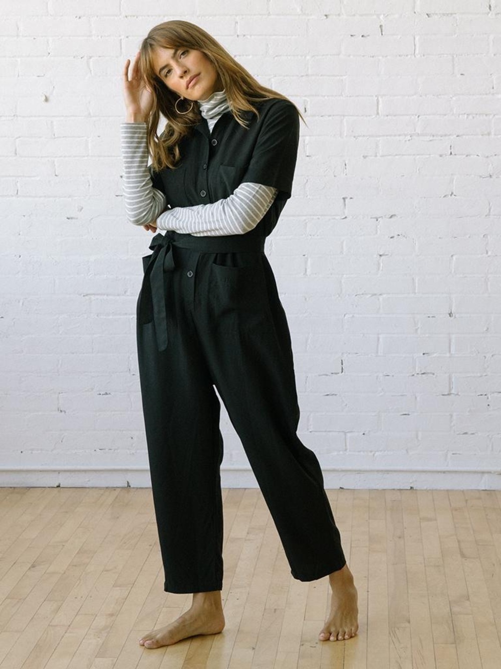 TRADLANDS Finn Jumpsuit in Black (L)